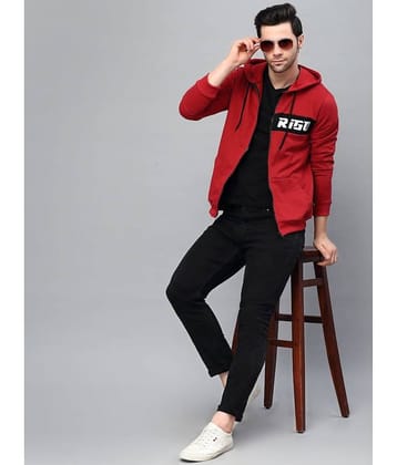 Rigo - Red Fleece Regular Fit Men's Casual Jacket ( Pack of 1 )