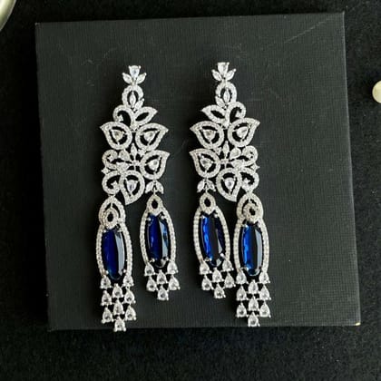 VS Eva Earrings-Sapphire Blue