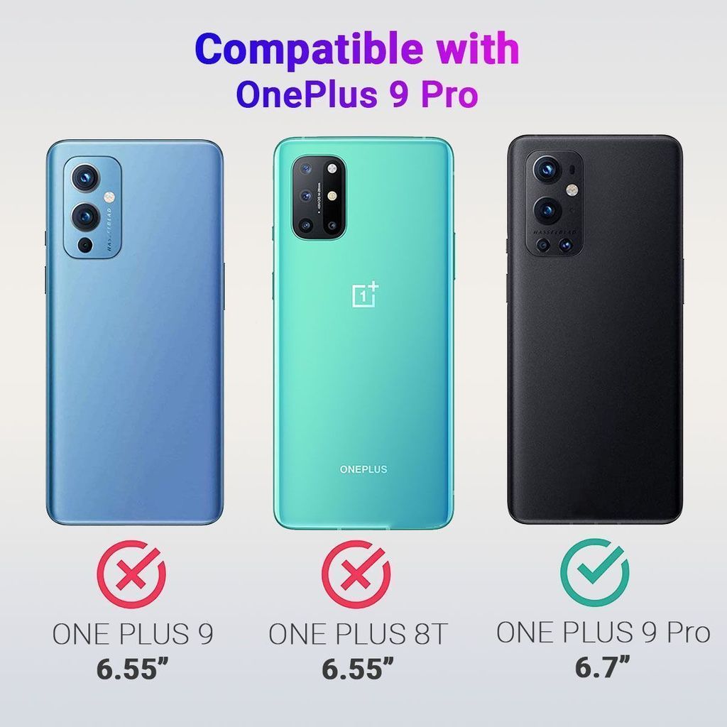 LIRAMARK Liquid Silicone Soft Back Cover Case for OnePlus 9 Pro