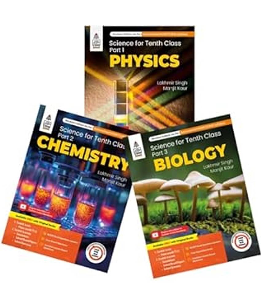 COMBO LAKHMIR SINGH & MANJIT KAUR CLASS 10th NEW 2025-26 EDITION PHYSICS / CHEMISTRY / BIOLOGY (COMBO SET OF 3 BOOKS) Paperback – 19 December 2024