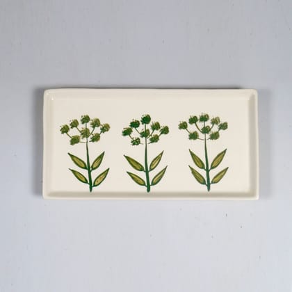 OONA FCLL HANDMADE CERAMIC RECT PLATTER 30 CM OONA FCLL HANDMADE CERAMIC RECT PLATTER 30 CM