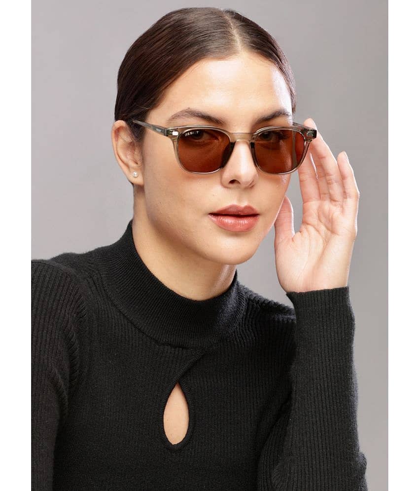RESIST EYEWEAR Light Grey Square Sunglasses ( Pack of 1 )