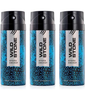 Wild Stone Hydra Energy Deodorant Combo for Men, Pack of 3 (150ml each)