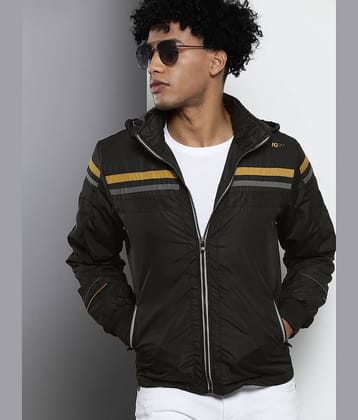 The Indian Garage Co. Polyester Men's Quilted & Bomber Jacket - Black ( Pack of 1 )