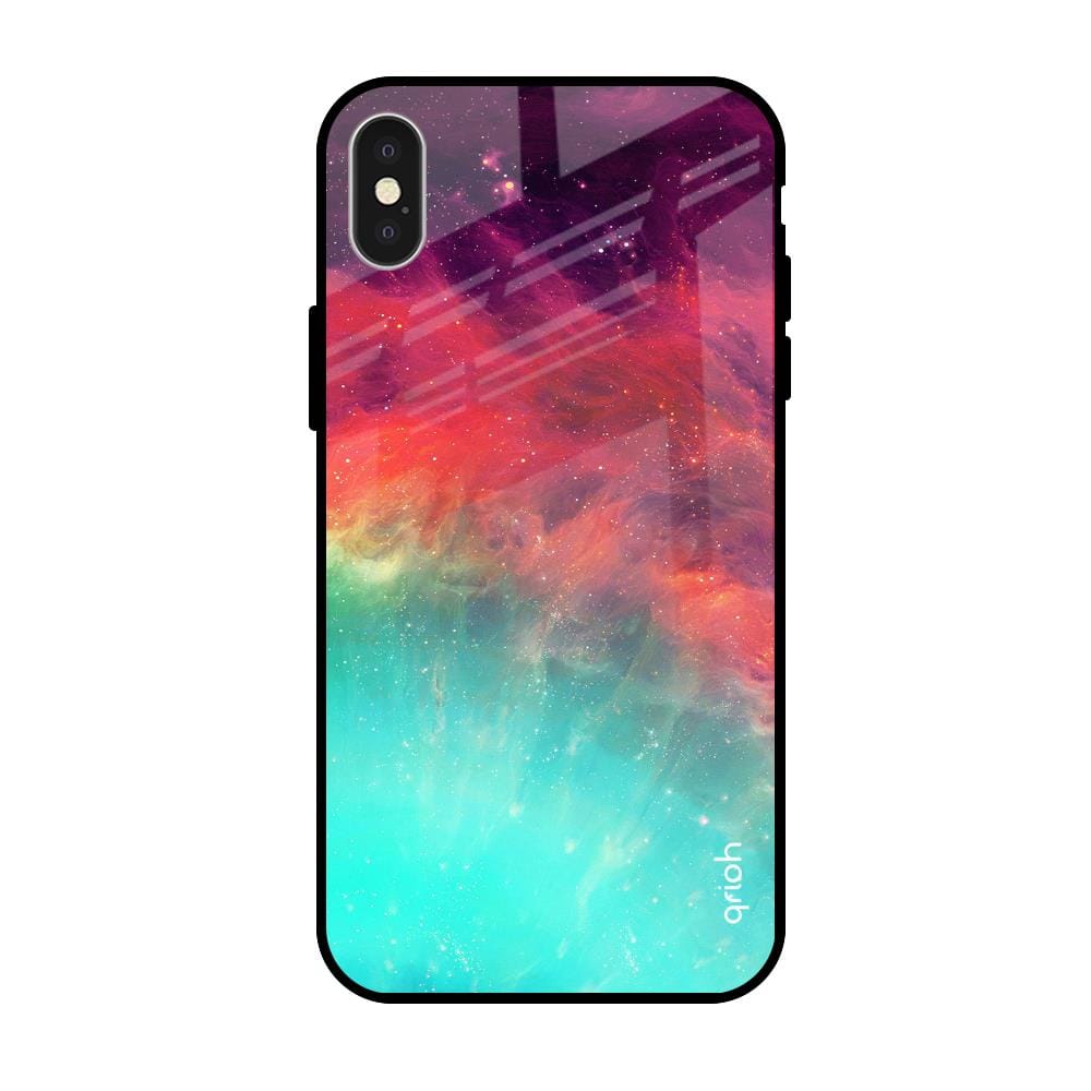 Colorful Aura Glass Case for iPhone X