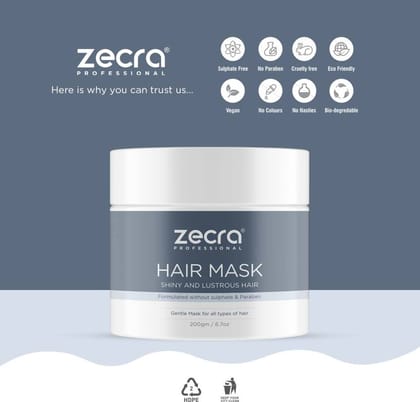 zecra Shiny And Lustrous Hair Mask  (200 g)