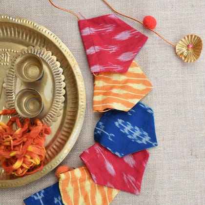 Ikat Toran Or Bunting Decoration For Walls And Doors.-Pack of 1