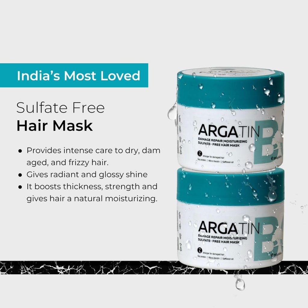 Argatin Botoxx Hair Mask For Damage Repair Moisturizing Sulfate-Free 200 G