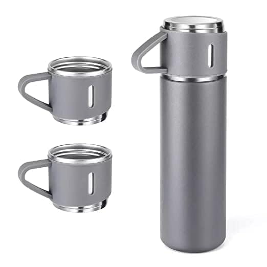 DC Green Stainless Steel Vacuum Flask, 2 Cups, 1000ML , Long Hot & Cold Retention, Leak-Proof Lid, Convenient Carrying Handle, Home & Kitchen, Kitchen Storage and Containers