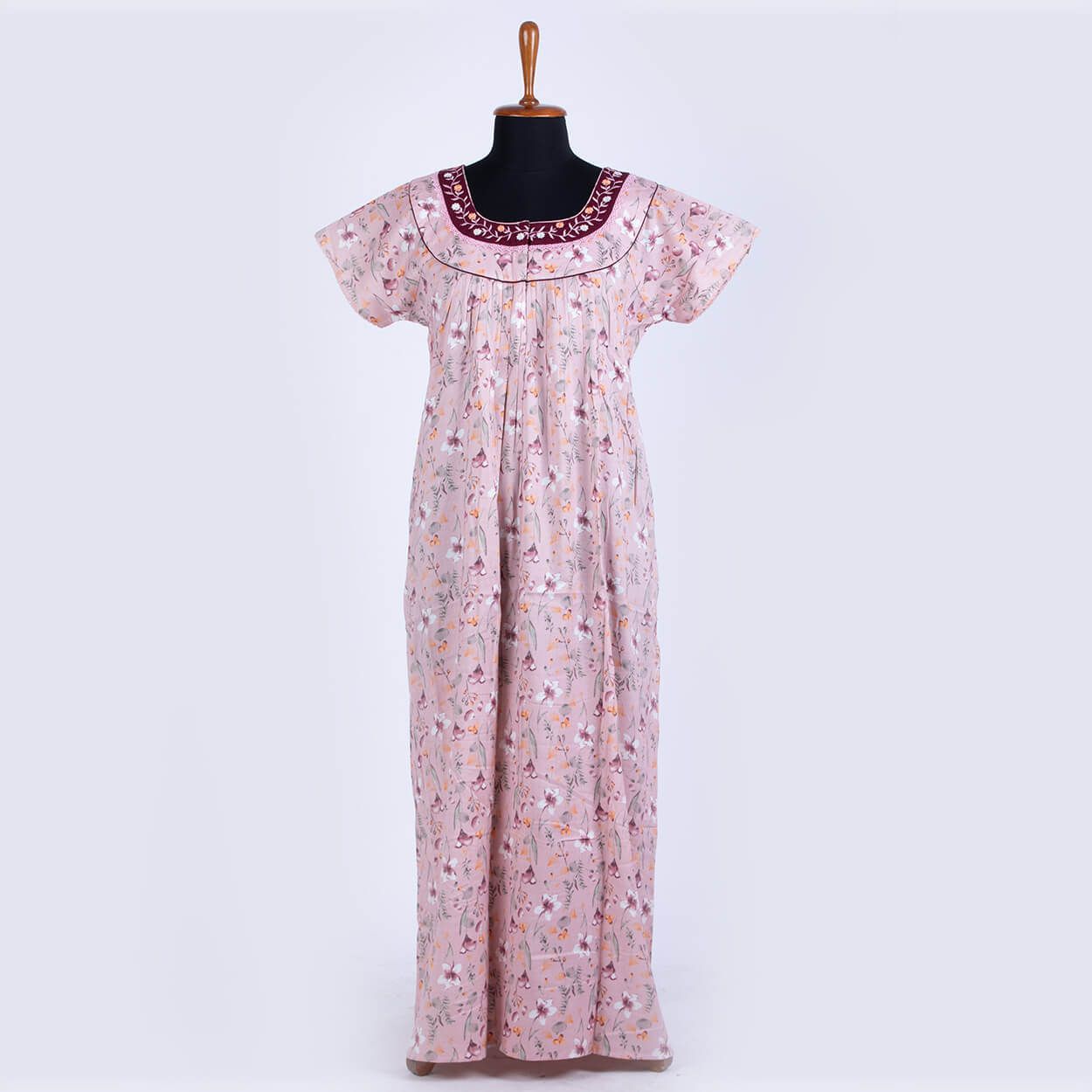 Nstyle Rayon Nighty PLEATED L