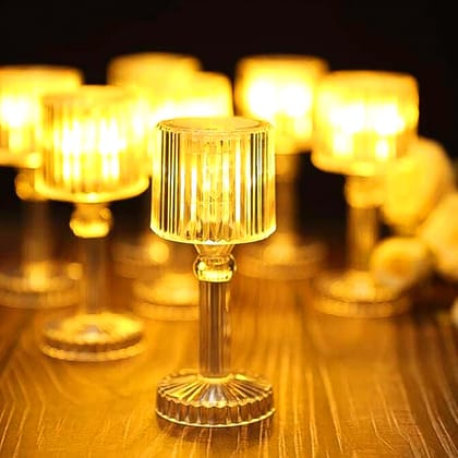 Mini Acrylic LED Desk Lamps Table Lamp Portable Crystal, Diwali (1 Pc / Small) Mini Acrylic LED Desk Lamps Table Lamp Portable Crystal, Diwali (1 Pc / Small)