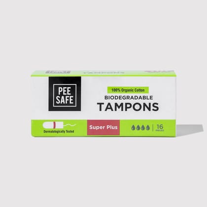 Biodegradable Tampons- Super Plus (16 Tampons) Biodegradable Tampons- Super Plus (16 Tampons) - Default Title
