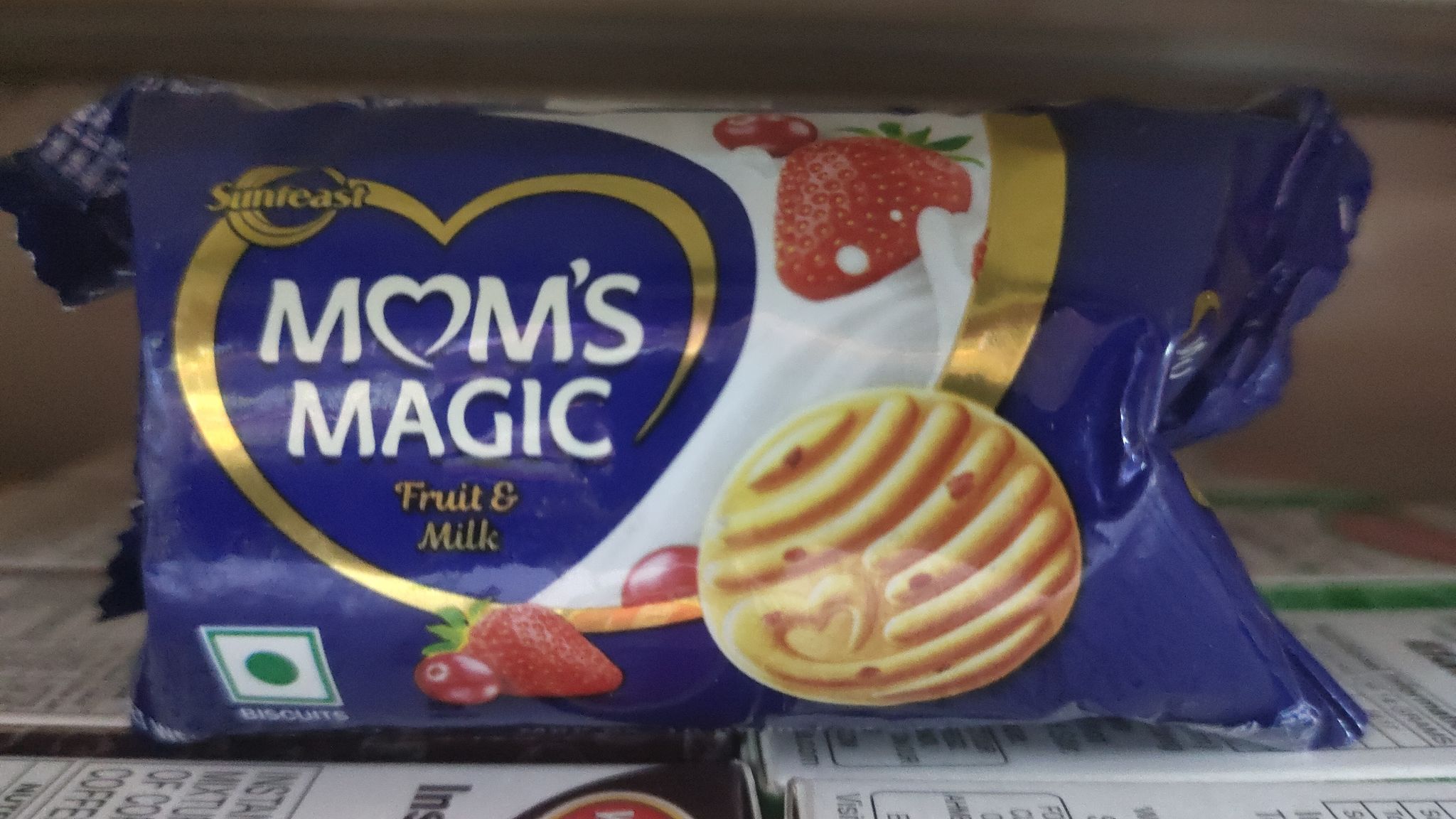 Sunfeast moms magic fruit and milk biscuits