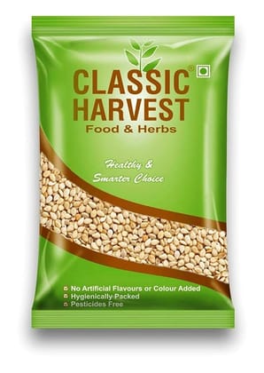 CLASSIC HARVEST Roasted White Sesame Seeds (Pure Safed Til/White Til) Handpicked Clean 500 G