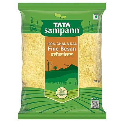 Tata Sampann Fine Besan/Kadale Hittu - 100% Chana Dal, 500 g