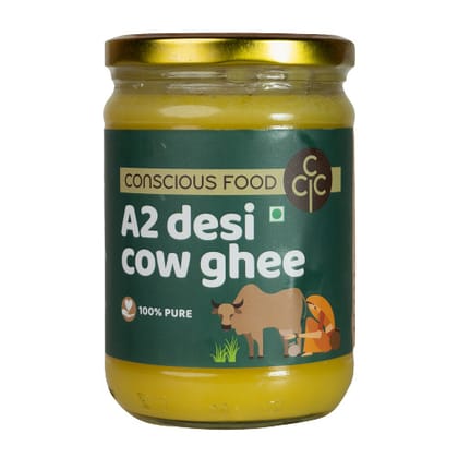 Conscious Food Desi A2 Cow Ghee 500 Ml