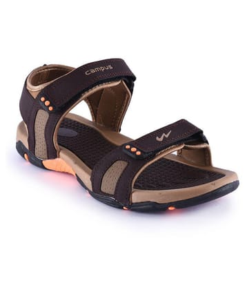 Campus Brown Synthetic Leather Sandals - None