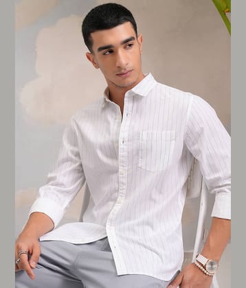 Highlander 100% Cotton Slim Fit Striped Full Sleeves Men's Casual Shirt - Multicolor ( Pack of 1 )