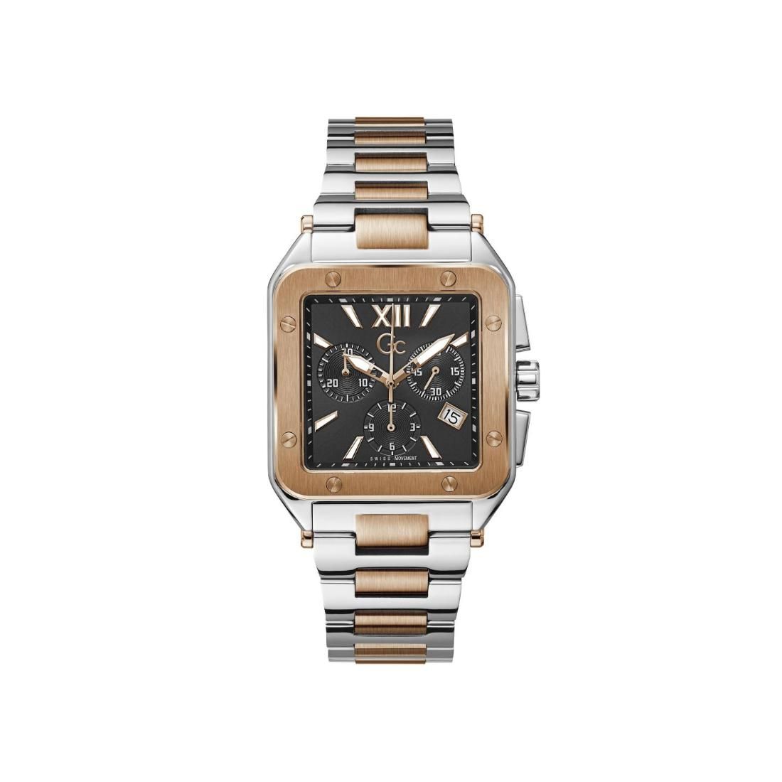 GC Men Black Dial 36 mm Analog Watch- Z08001G2MF-Black