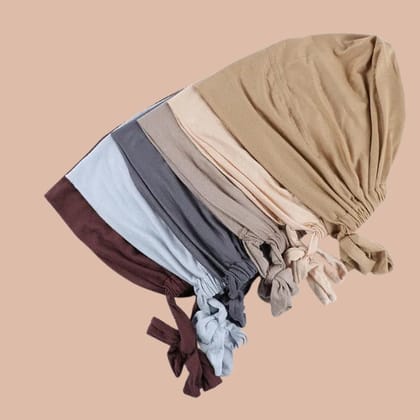 Adjustable Hijab Cap - Pack of Six