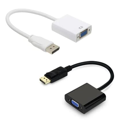 DisplayPort (DP) Male  to VGA Adapter Female , Gold-Plated Compatible with Computer, Desktop, Laptop, PC, Monitor, Projector, HDTV TD-260TC
