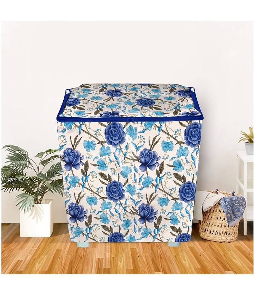 E-Retailer Single Polyester Blue Washing Machine Cover for Universal Semi-Automatic