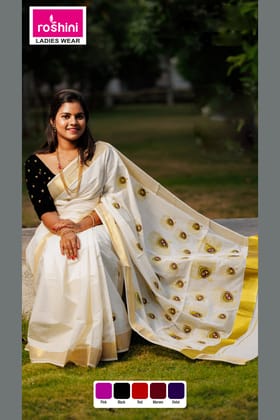 KS-1257 KASAVU SAREE 6.25 MTR