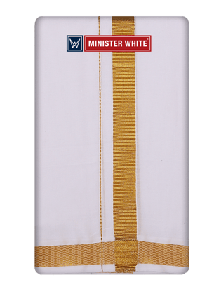 Cotton White Angavastram  - Nalanda 70K