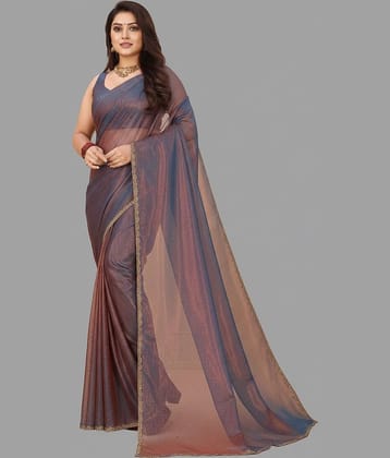 Aika Chiffon Embellished Regular Saree With Unstitched Blouse Piece ( Blue )
