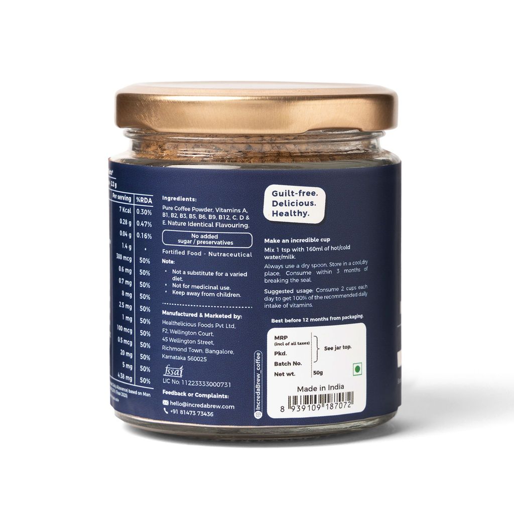 Vanilla Wellness Instant coffee - 2 X 50 Gm Jars