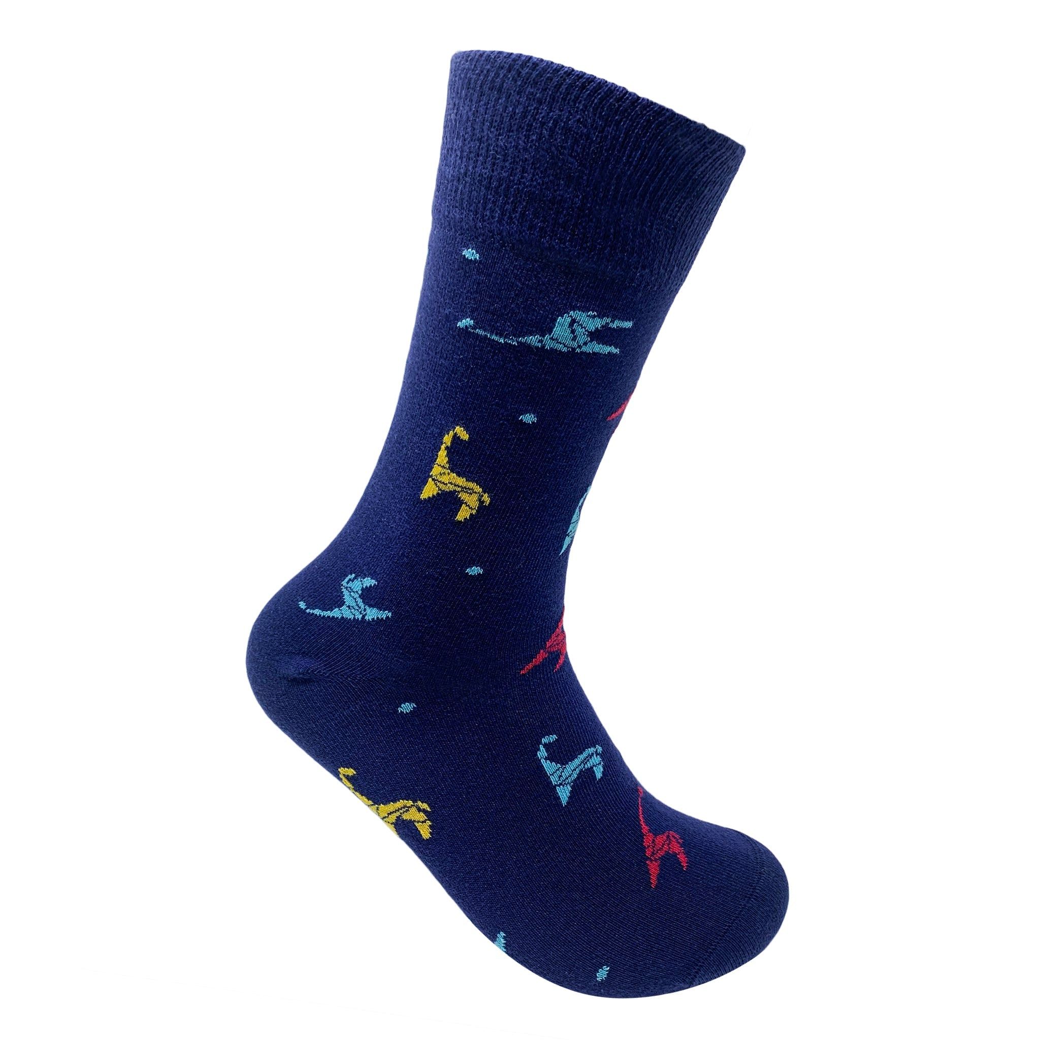 Origami Giraffe Socks For Men