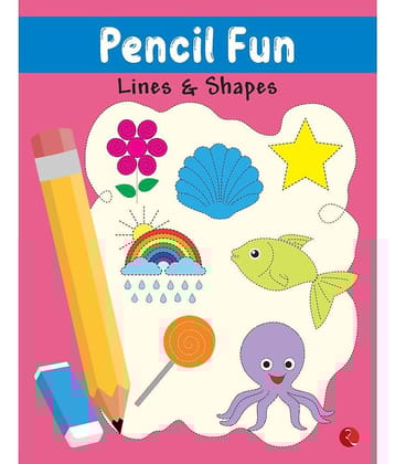 PENCIL FUN: Lines and Shapes Book of Pencil Control, Practice Pattern Writing (Full Color Pages)