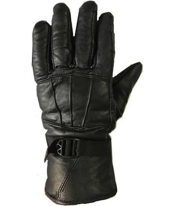SUNSHOPPING - Black Polyester Men's Driving Gloves ( Pack of 1 )