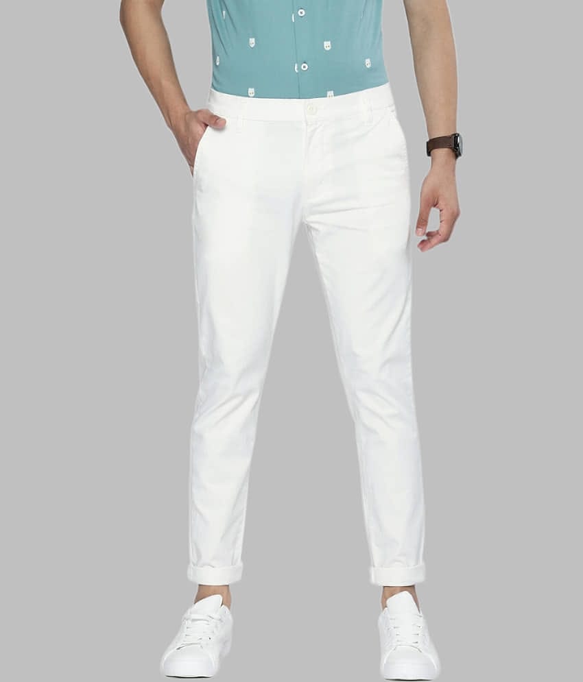 HALOGEN White Skinny Chinos ( Pack of 1 )