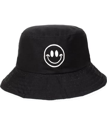 Unisex Cotton Fishermen Bucket Smiley Reversible Cap Hat