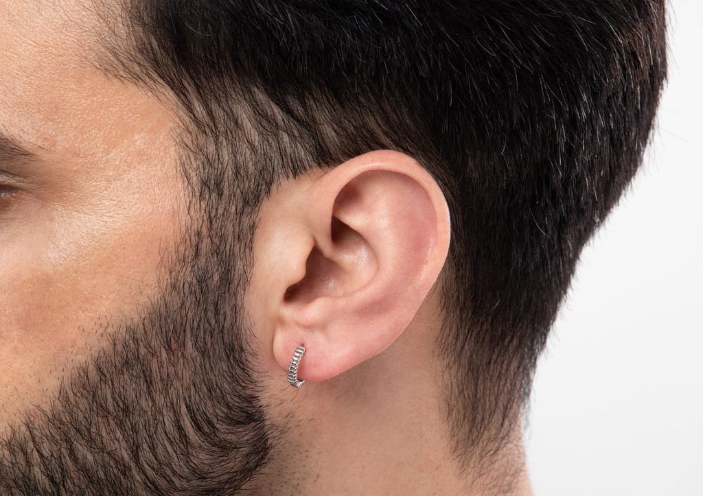 Cutting Edge Men's Hoop Earring (1 Pc Only)