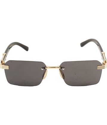Bayberry Gold Rectangular Sunglasses ( Pack of 1 )