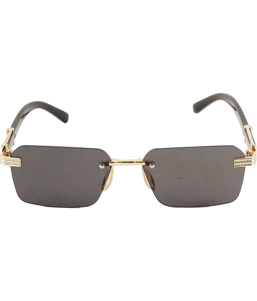 Bayberry Gold Rectangular Sunglasses ( Pack of 1 )