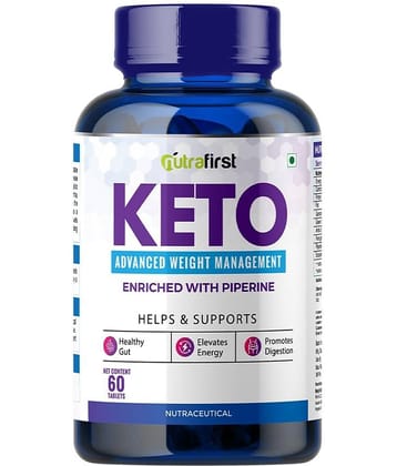 Nutrafirst Keto Natural and Advanced Supplement Tablets 60 mg Fat Burner Capsule
