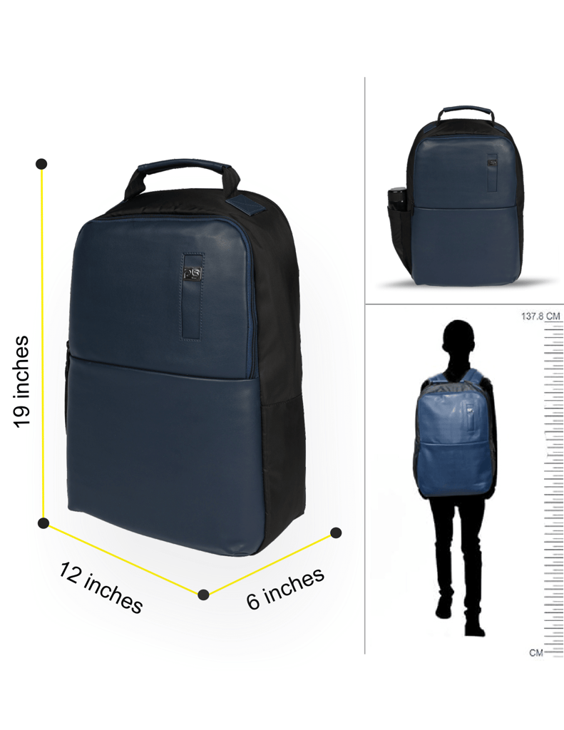 PB Pearl Bags Litmus Anti Theft Faux Leather 30 L Laptop Backpack