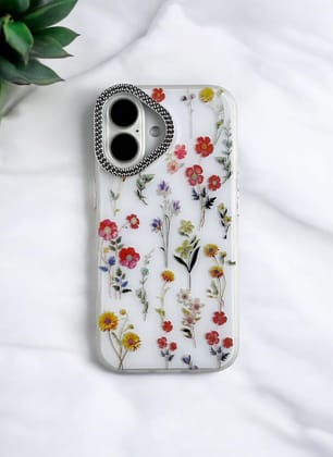 Colorful Wildflowers Floral Case for iPhone 16