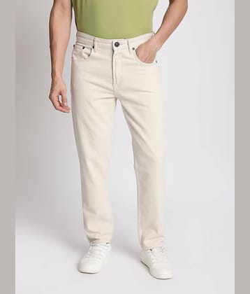Bene Kleed Regular Fit Clean Look Men's Jeans - Beige ( Pack of 1 )