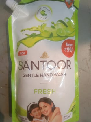 Santoor Sweet Lime Gentle hand wash Germ Fresh 
