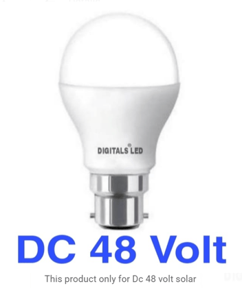 9W DC 48 volt solar LED bulb