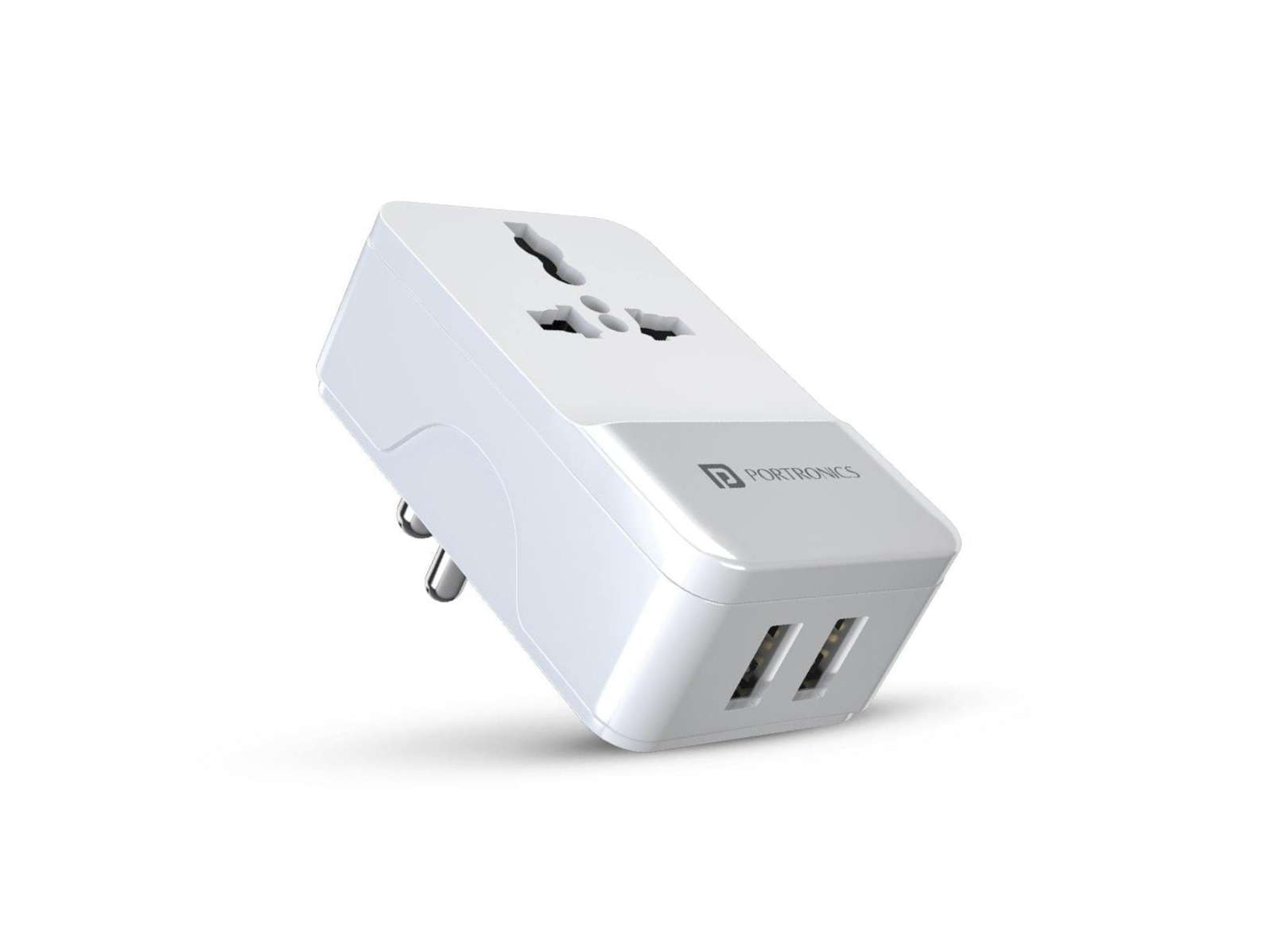 Portronics Adapto III Fast Charger, Dual Port, Multi-Tasking, DC 5V 3.4A