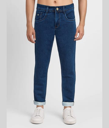 plounge Slim Fit Clean Look Men's Jeans - Blue ( Pack of 1 )