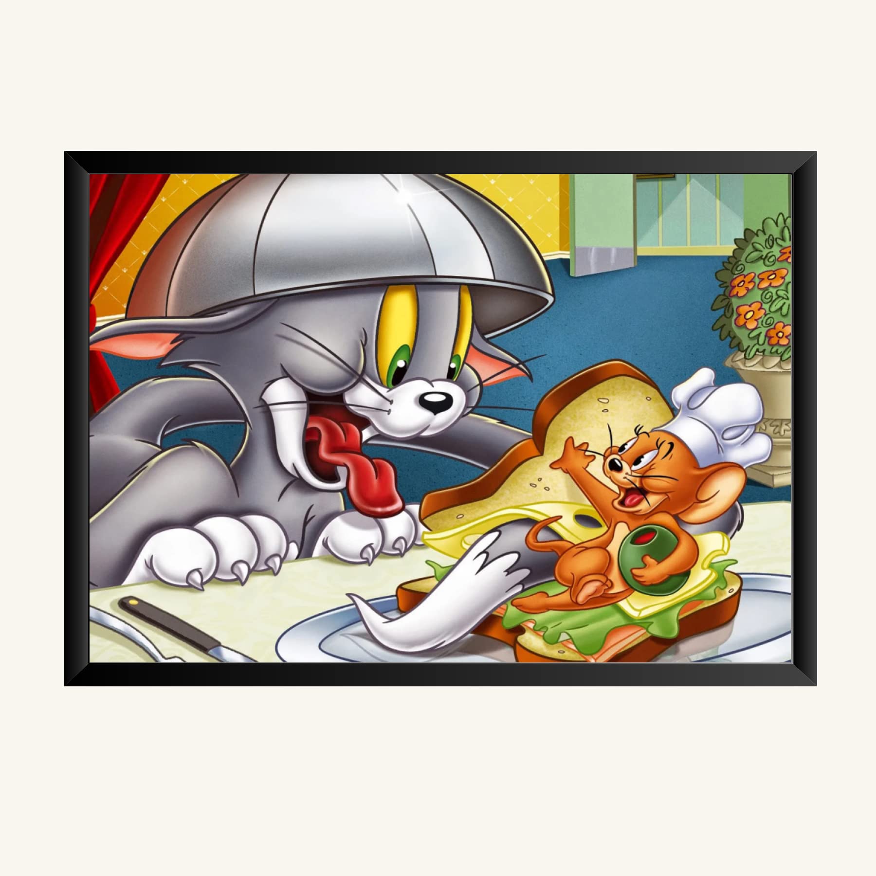 NOKKES Tom And Jerry Photo Frame Wall Poster 8X12 In Printed Poster Photo Paper 300Gsm Photo Frame For Wall Decoration _32