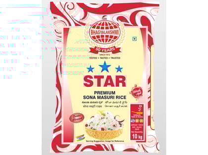 Star Sona Masuri Raw Rice 1 Year aged - 10 Kilogram