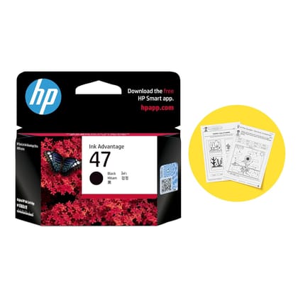 HP 47 Black Original Cartridge- 6ZD21A