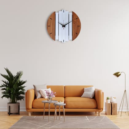 Stylish Wooden Wall Clock-30 cm